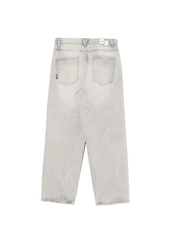 Outlet Szare jeansy loose Jeansy