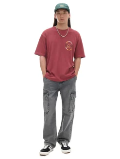 New Szare jeansy relaxed Jeansy