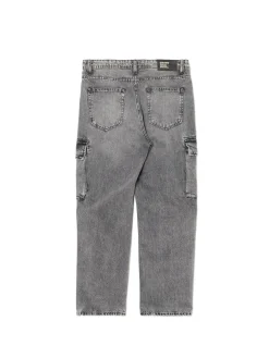 New Szare jeansy relaxed Jeansy