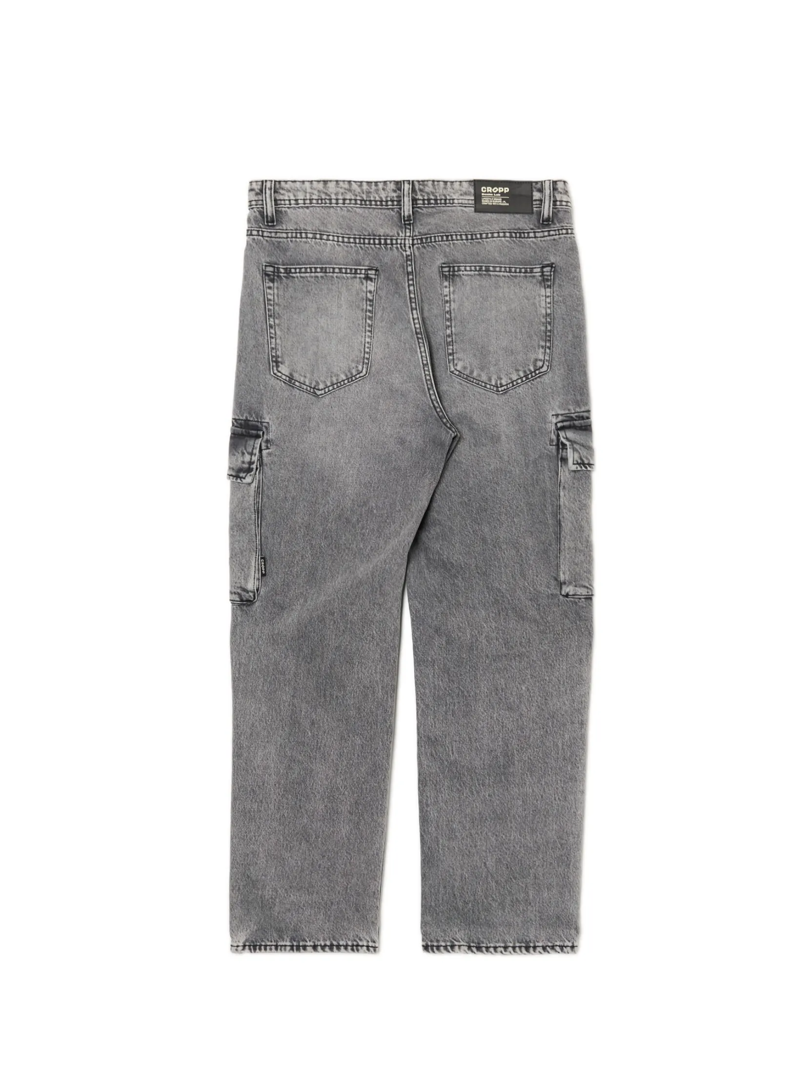 New Szare jeansy relaxed Jeansy