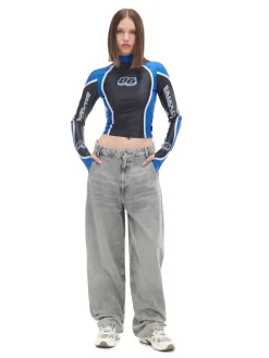 Fashion Szare jeansy skater Jeansy