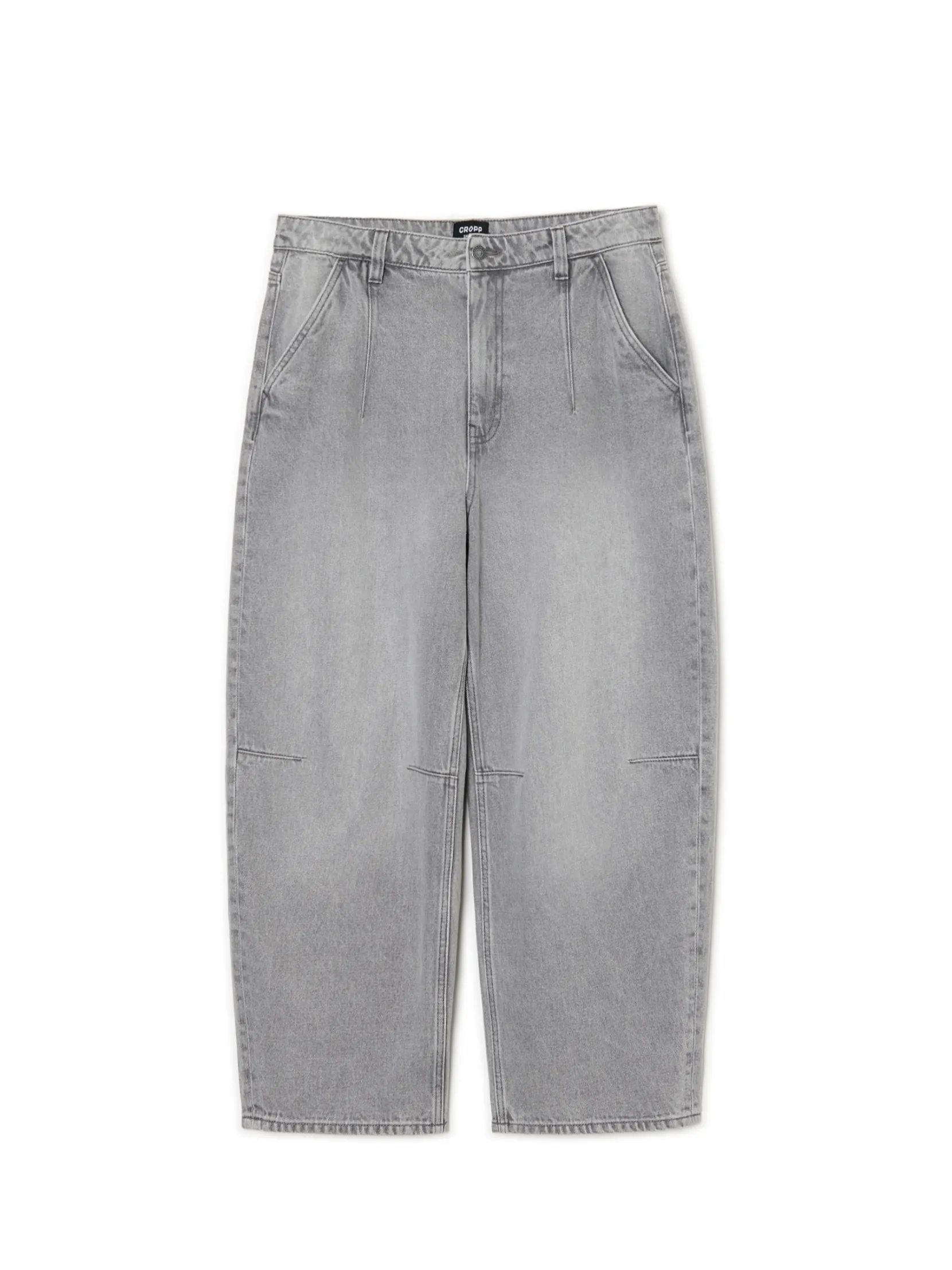 Fashion Szare jeansy skater Jeansy
