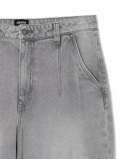 Fashion Szare jeansy skater Jeansy
