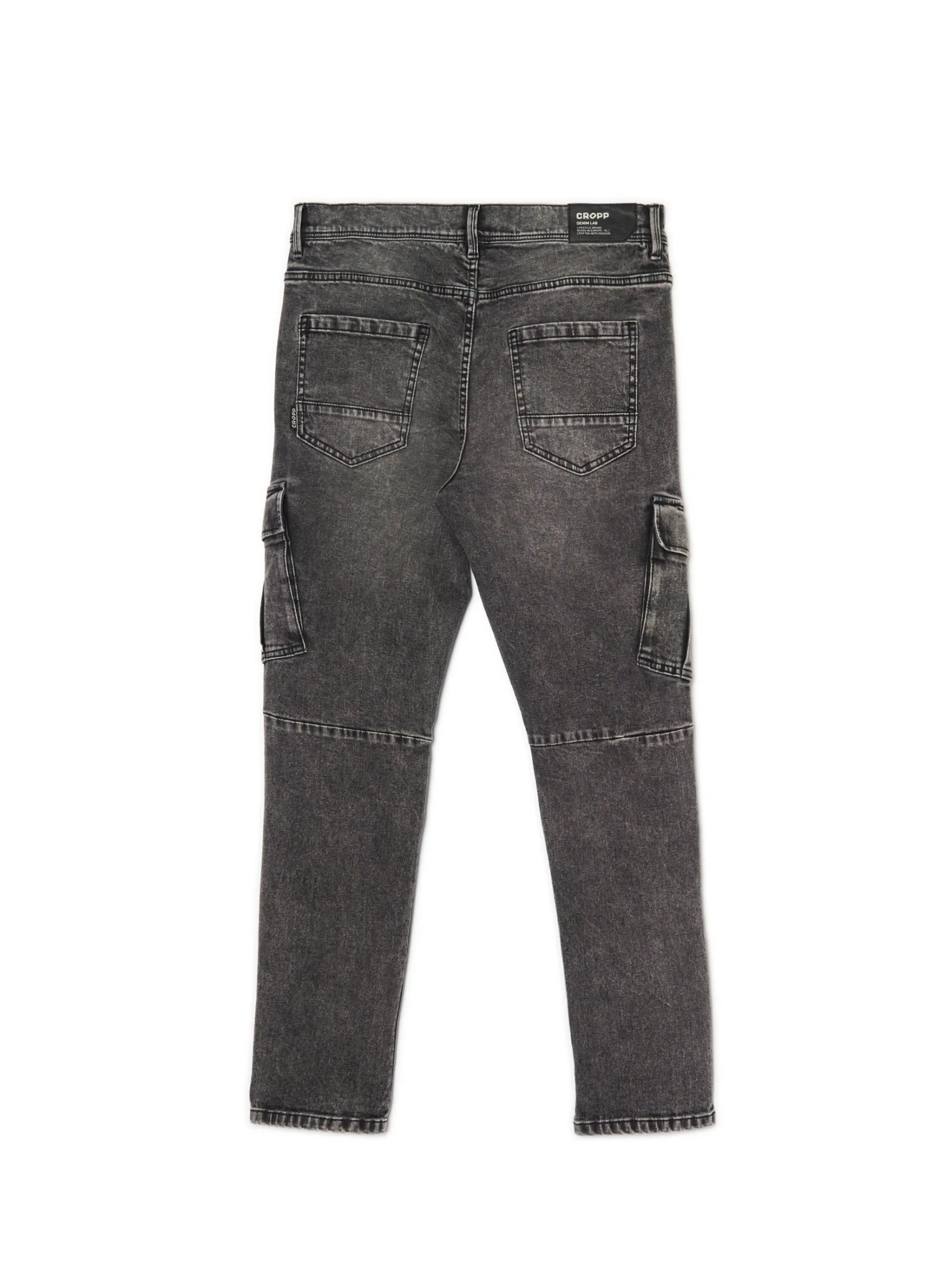 Outlet Szare jeansy skinny Jeansy