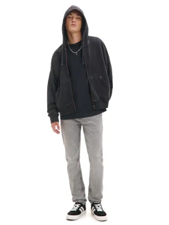Discount Szare jeansy slim Jeansy