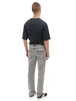 Discount Szare jeansy slim Jeansy