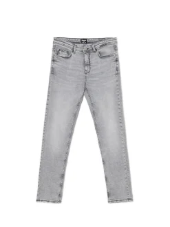 Discount Szare jeansy slim Jeansy