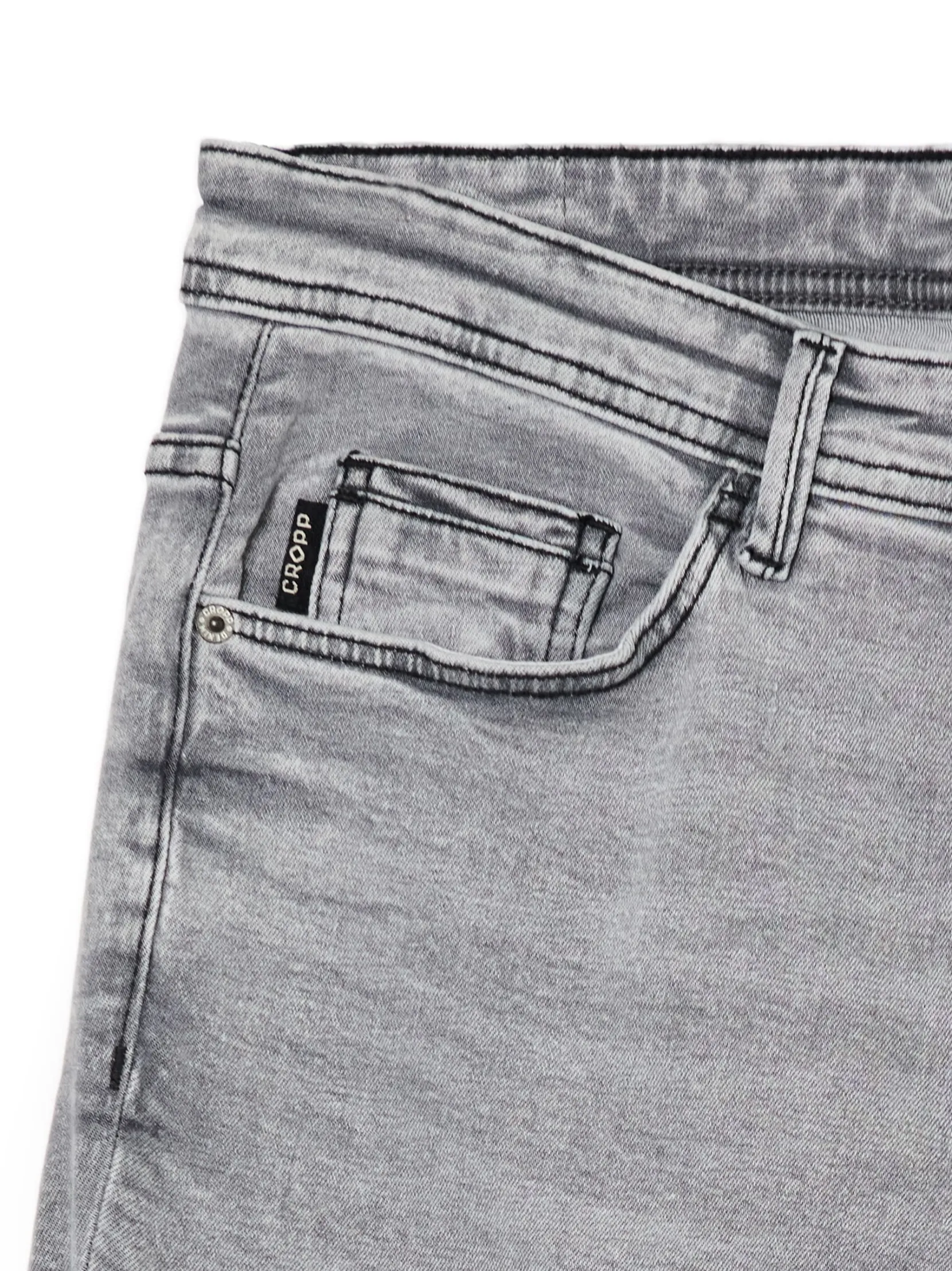 Discount Szare jeansy slim Jeansy