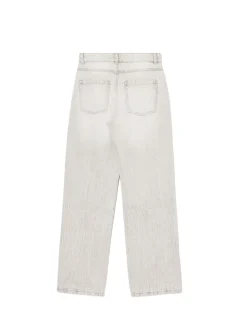 Fashion Szare jeansy straight Jeansy