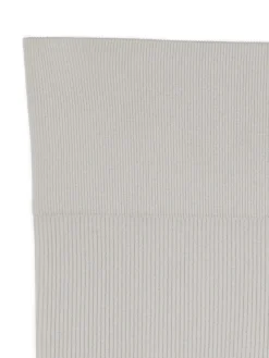 Discount Szare prążkowane legginsy Spodnie