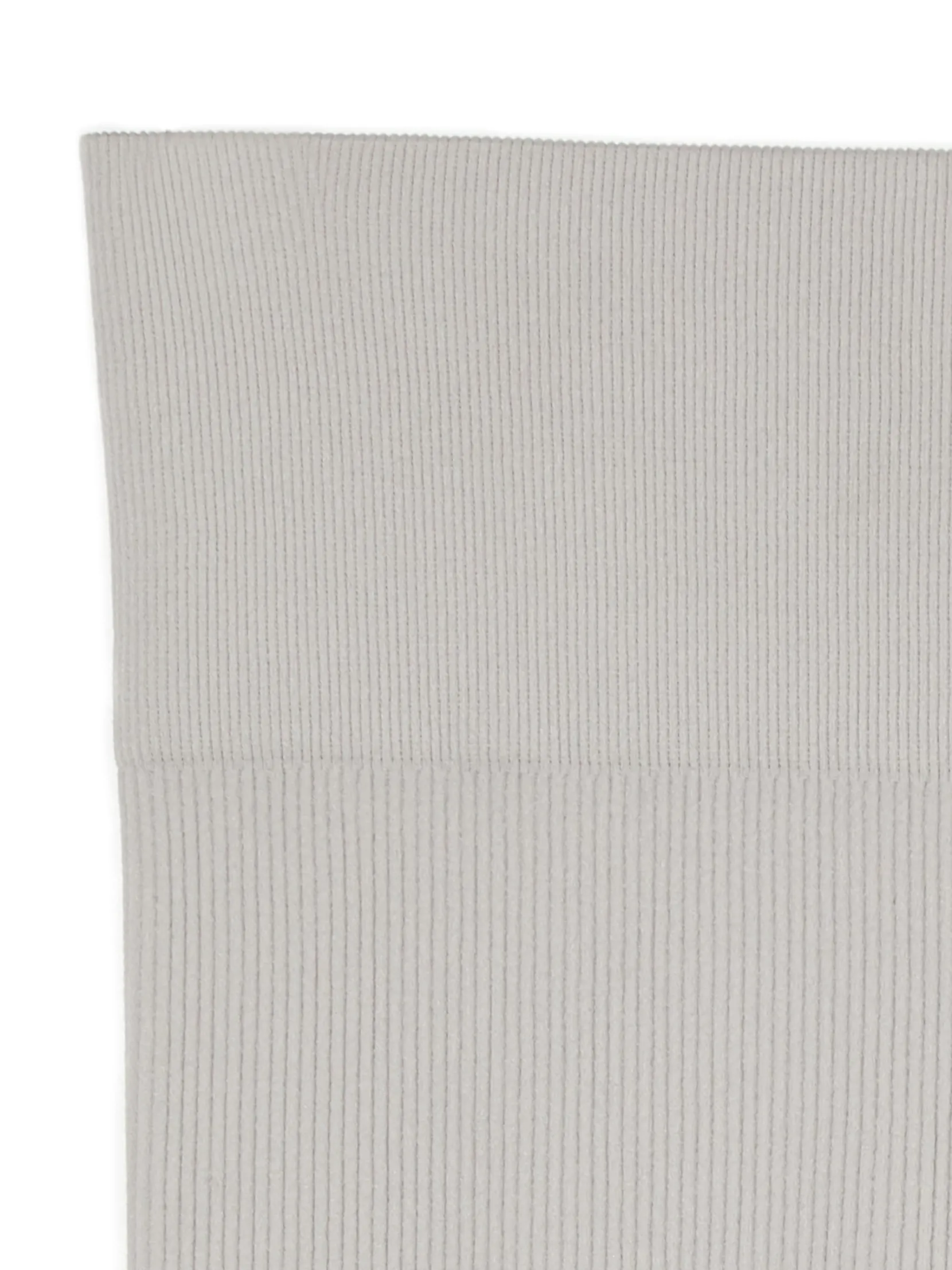 Discount Szare prążkowane legginsy Spodnie