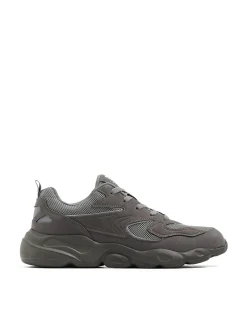 Clearance Szare sneakersy z odblaskowymi elementami Sneakersy