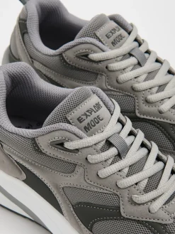 Best Szare sneakersy z solidną podeszwą Sneakersy