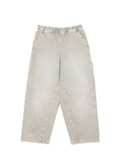 Clearance Szare spodnie baggy z wysokim stanem Spodnie
