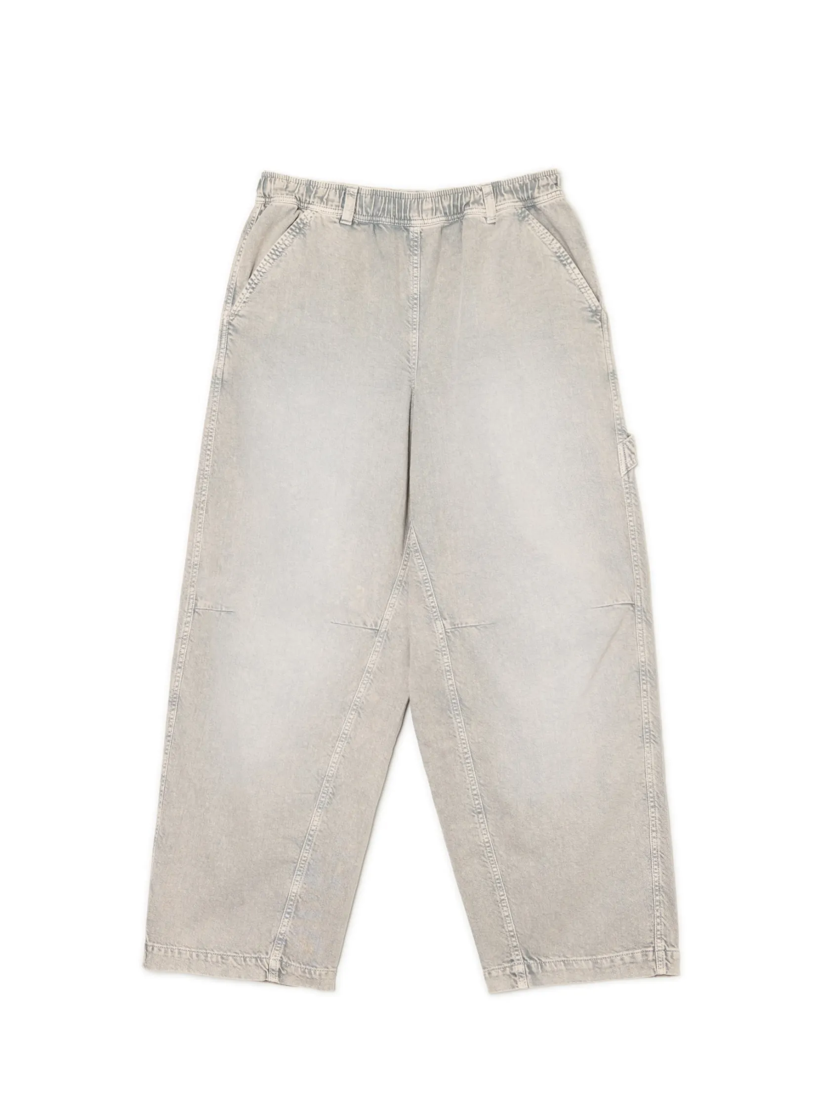 Clearance Szare spodnie baggy z wysokim stanem Spodnie