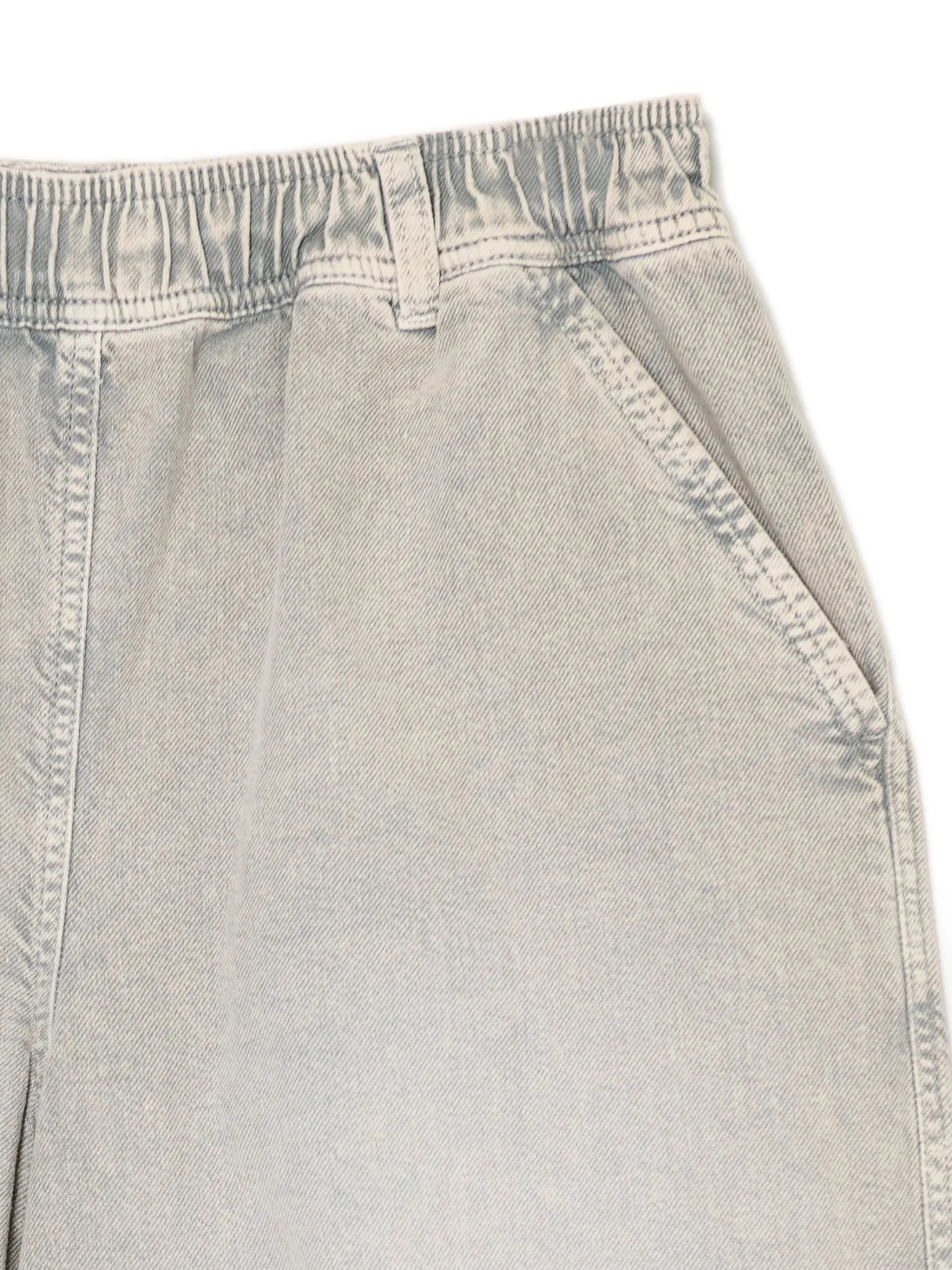 Clearance Szare spodnie baggy z wysokim stanem Spodnie