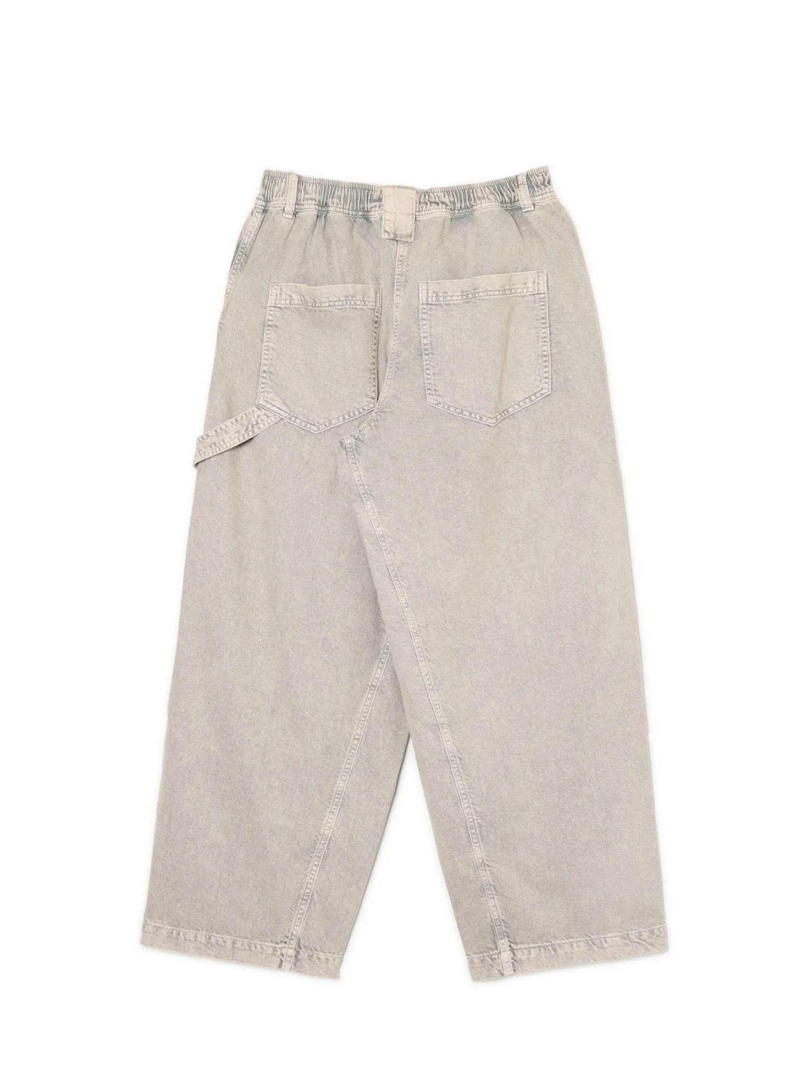 Clearance Szare spodnie baggy z wysokim stanem Spodnie
