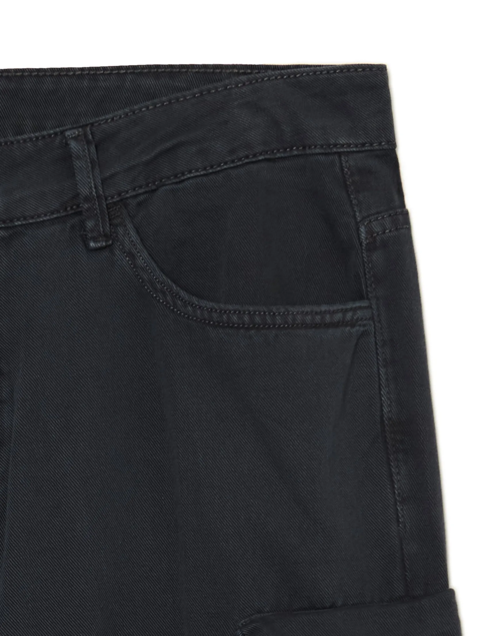 Fashion Szare spodnie loose z kieszeniami cargo Spodnie