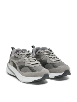Online Szare sportowe sneakersy Sneakersy