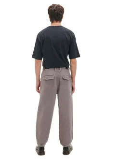 Online Szare szerokie chinosy Baggy|Spodnie