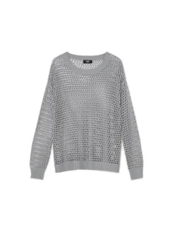 Clearance siatkowy sweter Swetry
