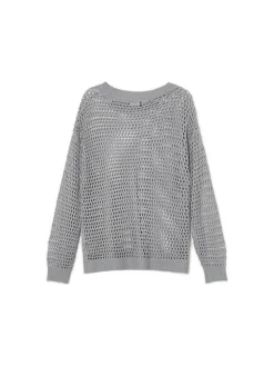 Clearance siatkowy sweter Swetry