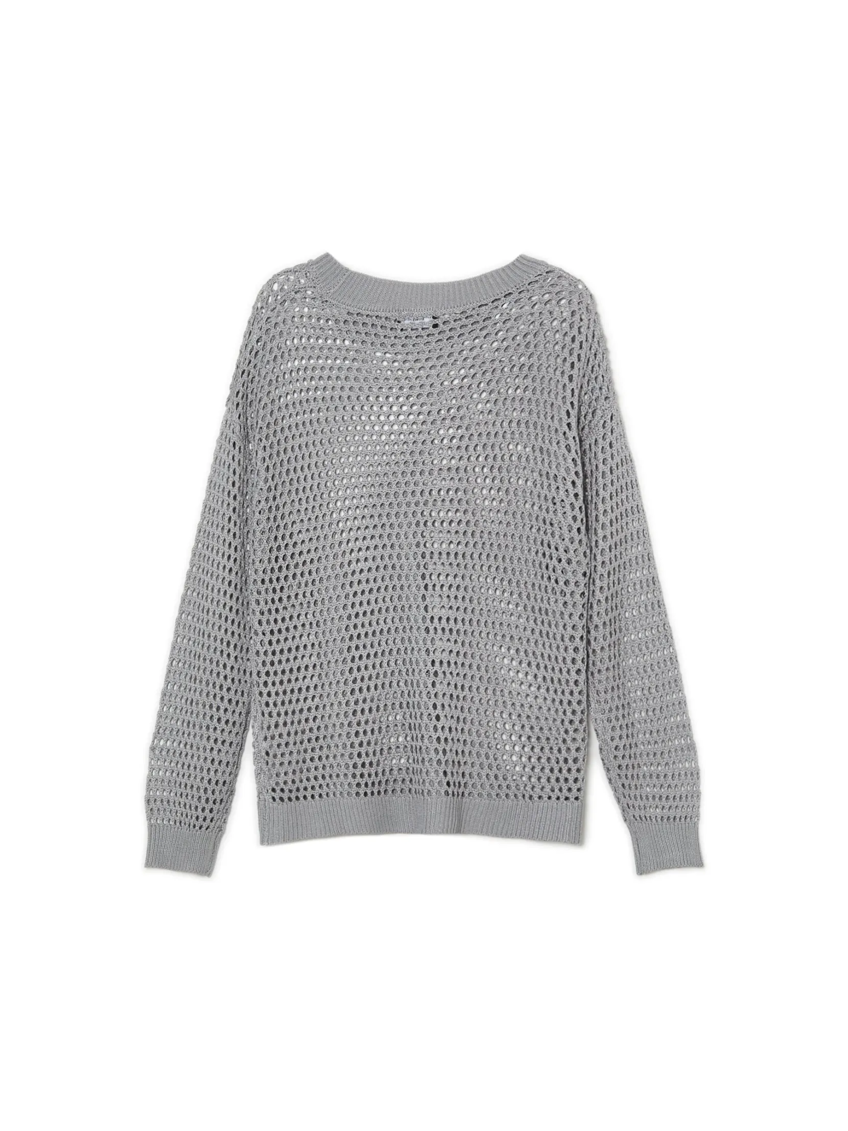 Clearance siatkowy sweter Swetry