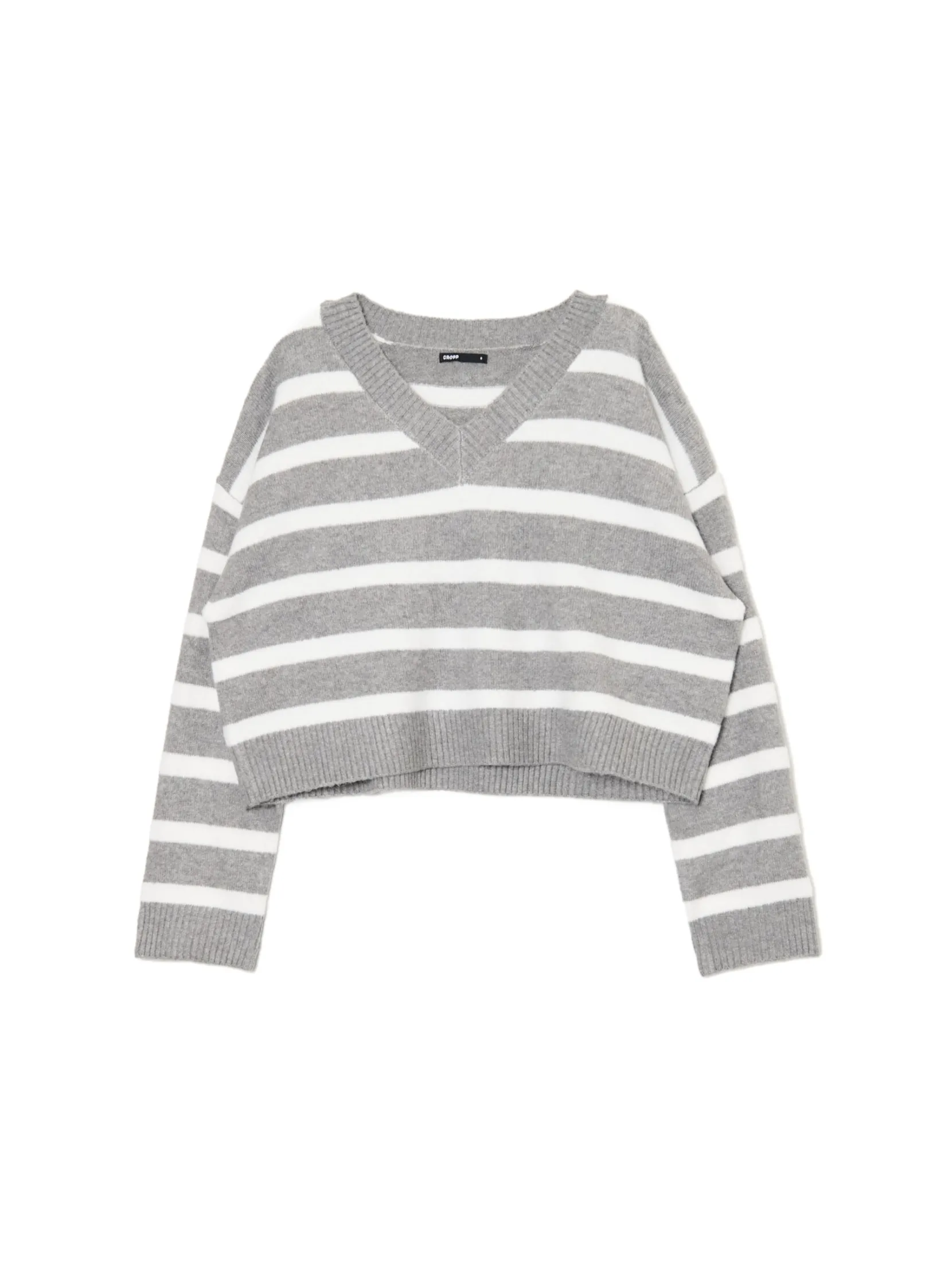 New sweter w białe paski Swetry