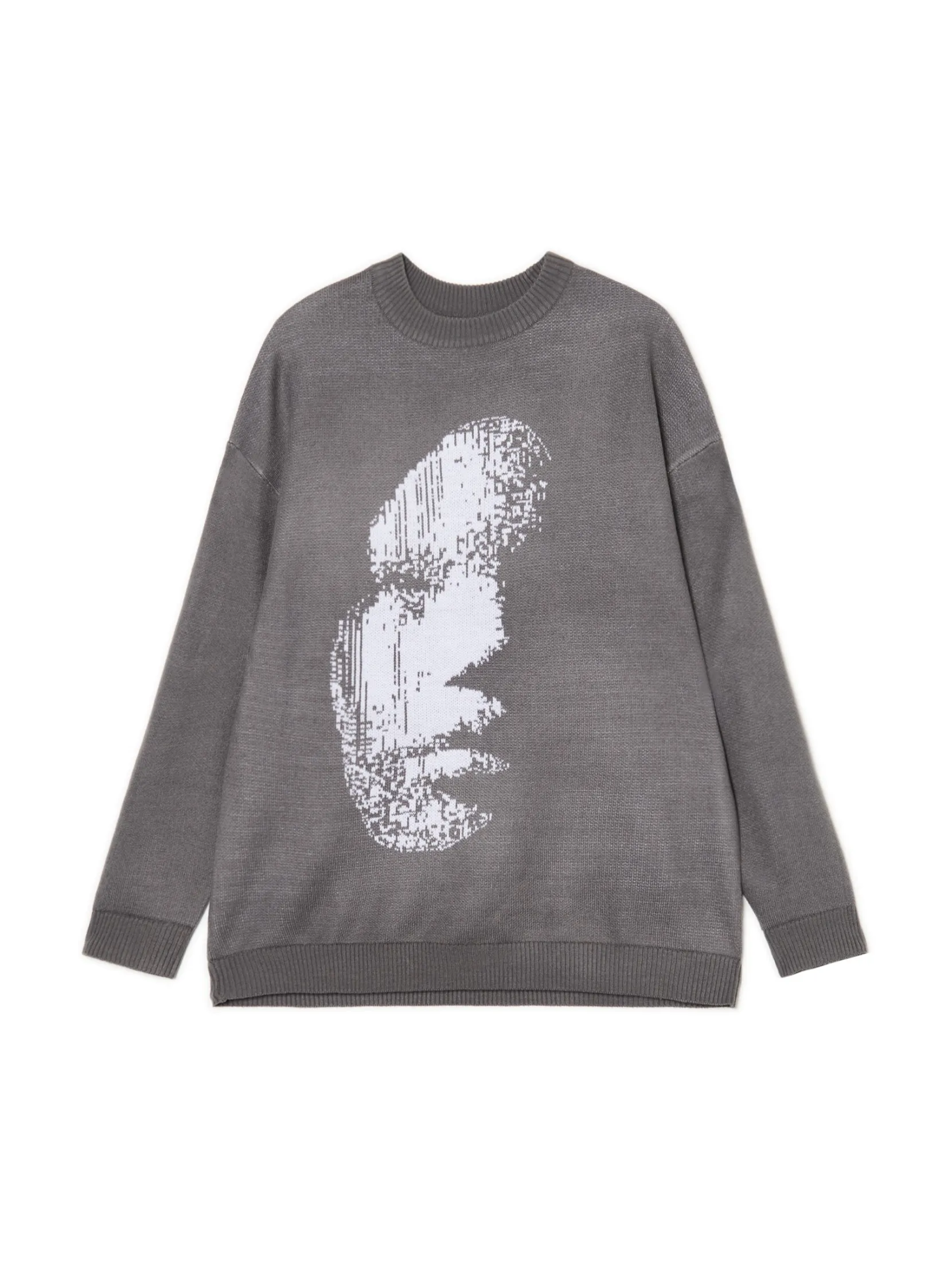 Clearance sweter z artystycznym nadrukiem Swetry