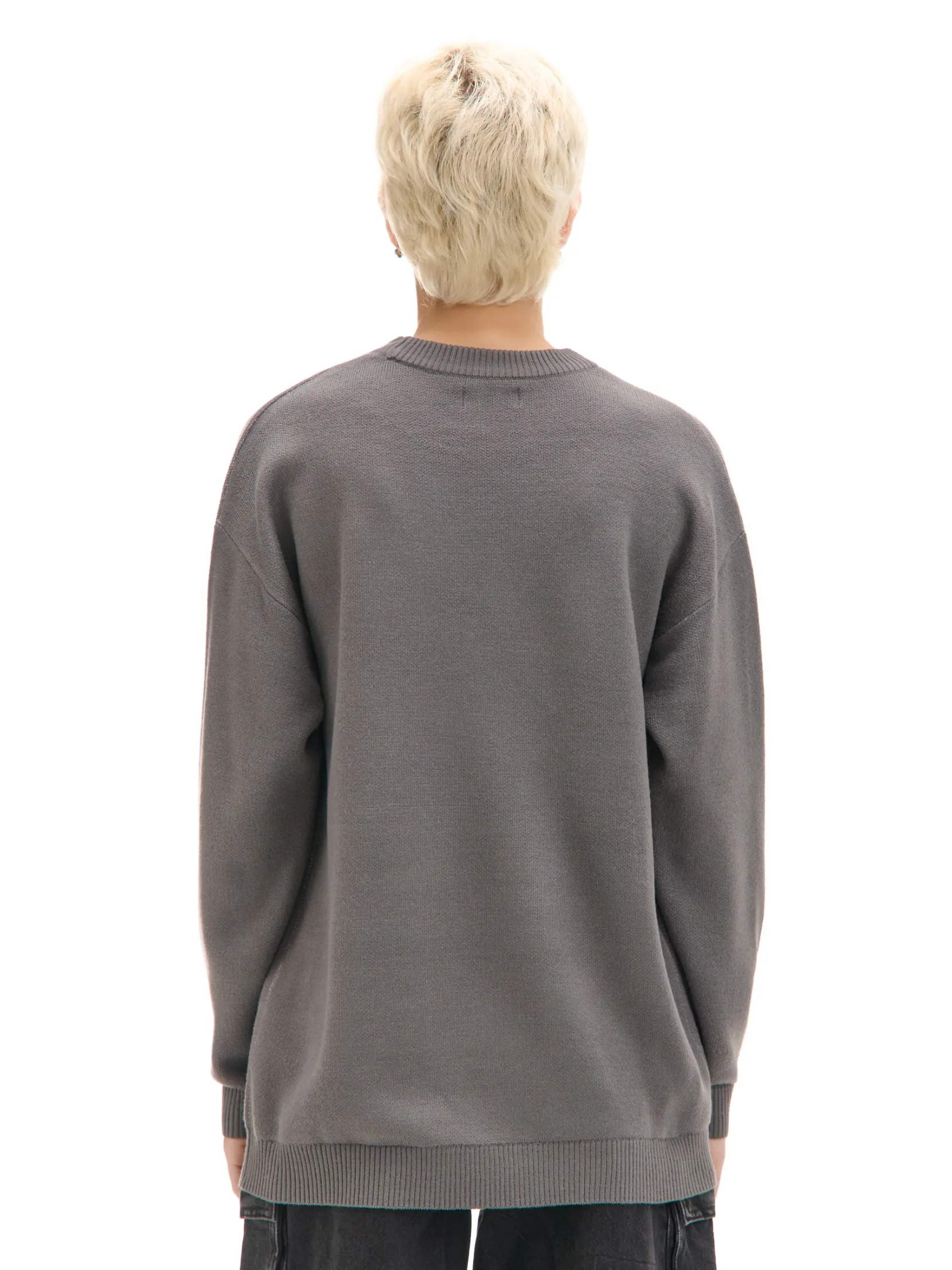 Clearance sweter z artystycznym nadrukiem Swetry