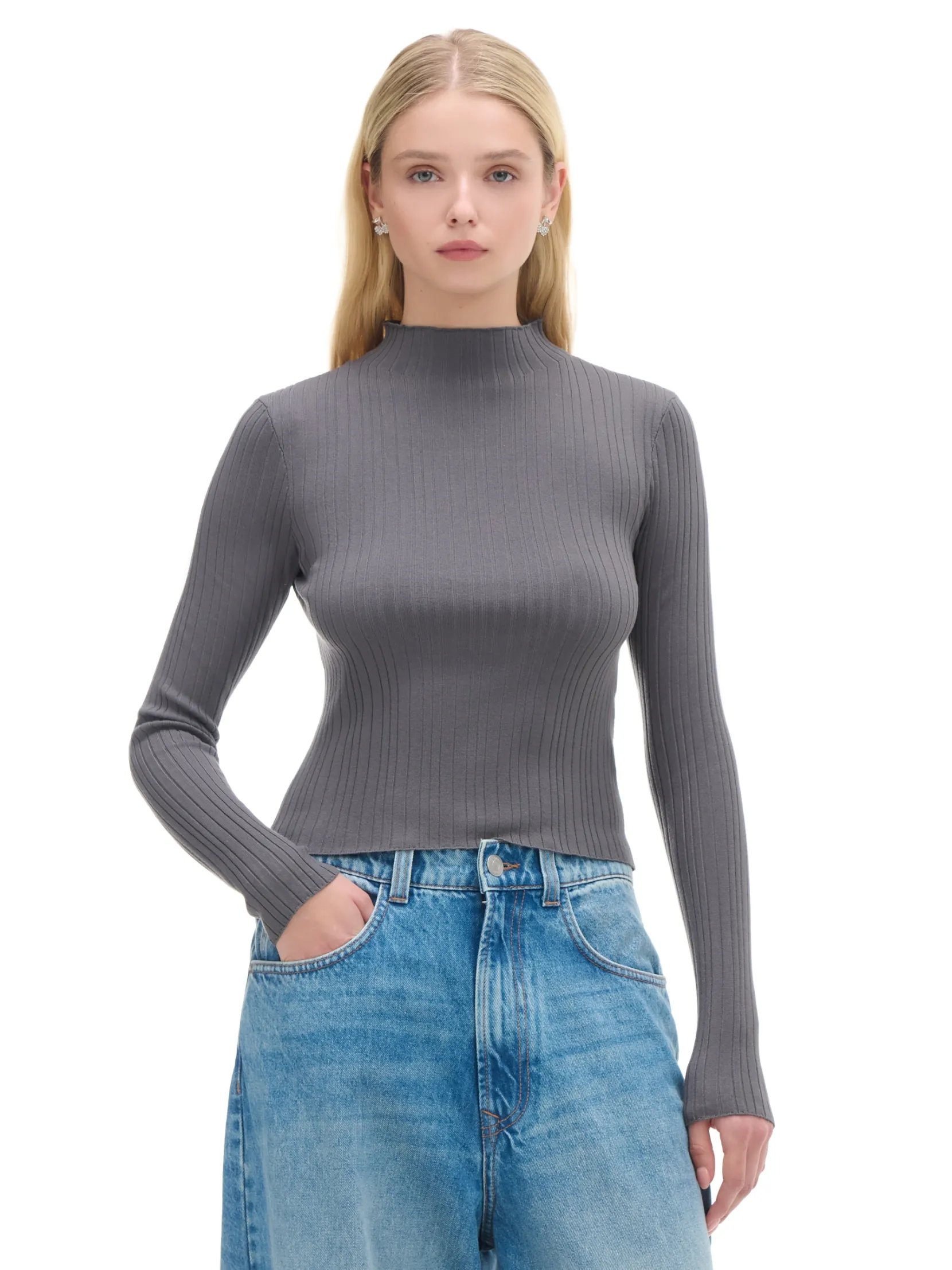 Clearance sweter z półgolfem Swetry