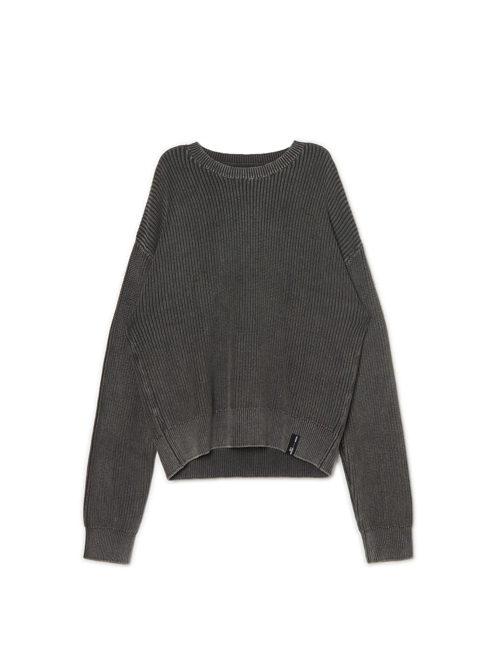 Clearance sweter z prążkowanej dzianiny Swetry