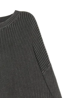 Clearance sweter z prążkowanej dzianiny Swetry