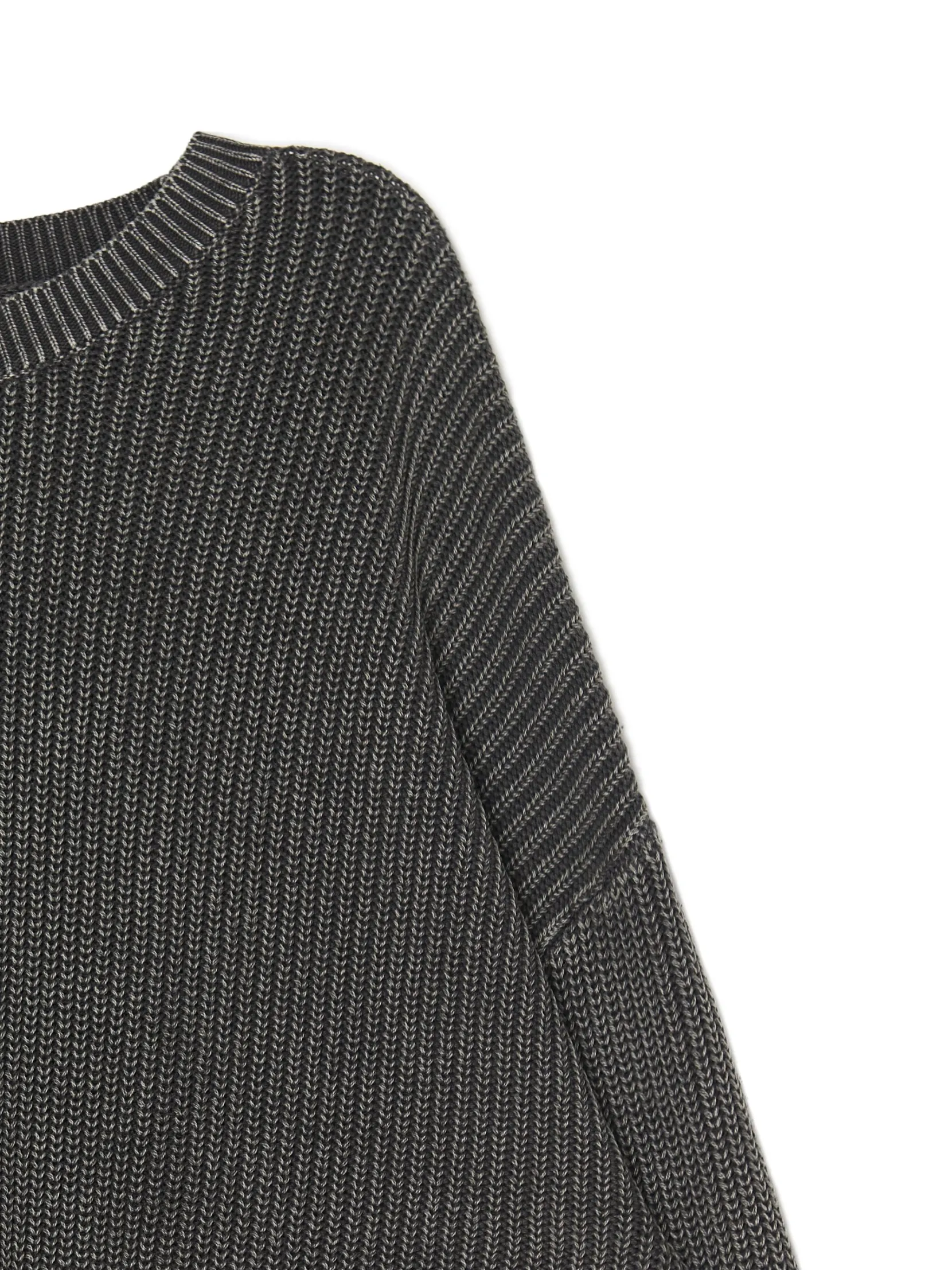 Clearance sweter z prążkowanej dzianiny Swetry
