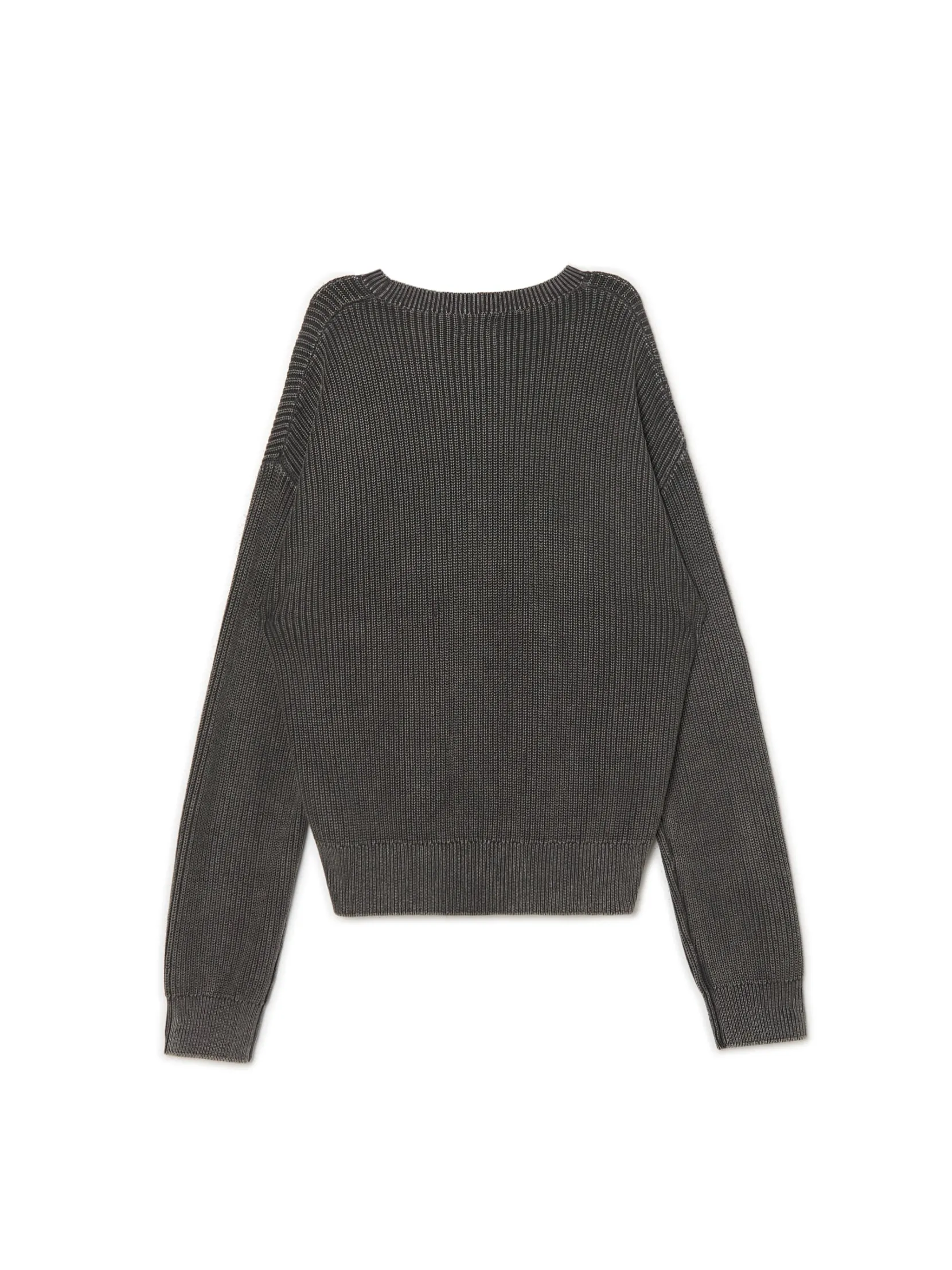 Clearance sweter z prążkowanej dzianiny Swetry