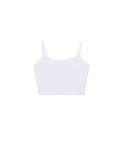 Clearance Szary top z białymi ramiączkami Sety
