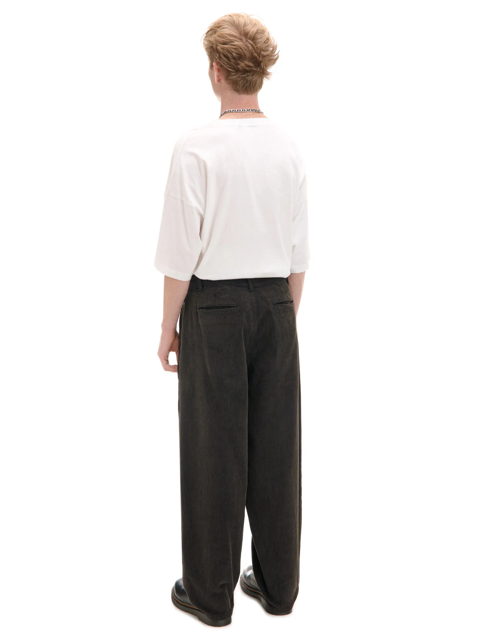 New Sztruksowe szerokie spodnie chino Baggy|Spodnie