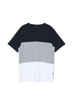 Clearance Trójkolorowa koszulka w pasy Koszulki