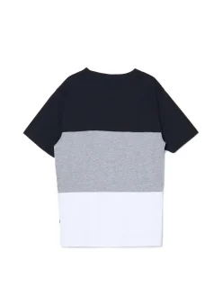 Clearance Trójkolorowa koszulka w pasy Koszulki