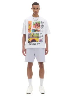 Outlet T-shirt oversize z nadrukiem Koszulki
