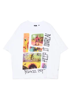 Outlet T-shirt oversize z nadrukiem Koszulki