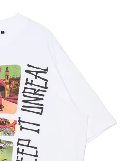 Outlet T-shirt oversize z nadrukiem Koszulki