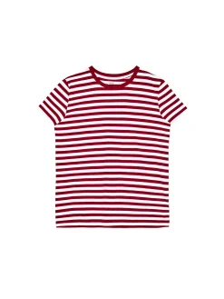 Hot T-shirt w czerwono-białe paski Koszulki, Topy