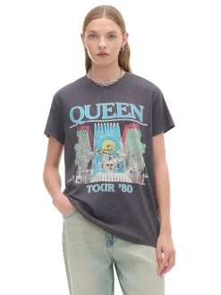 Fashion T-shirt z nadrukiem Queen Koszulki, Topy