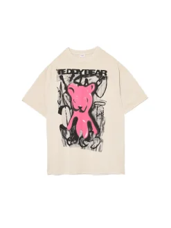 New T-shirt z nadrukiem typu graffiti UNISEX Koszulki, Topy|Unisex