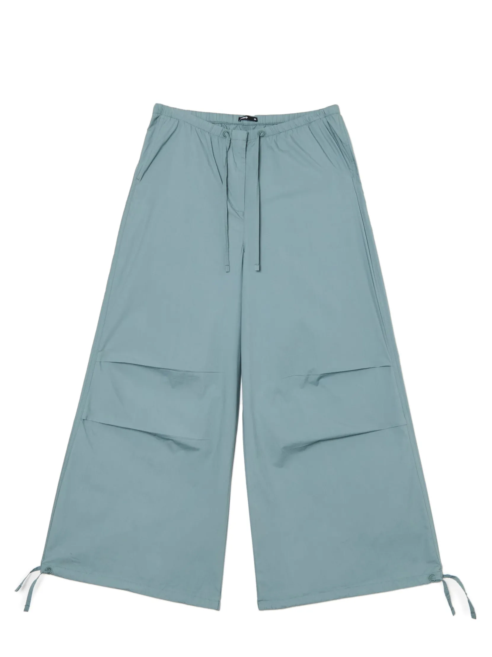 Clearance Turkusowe spodnie wide leg Spodnie