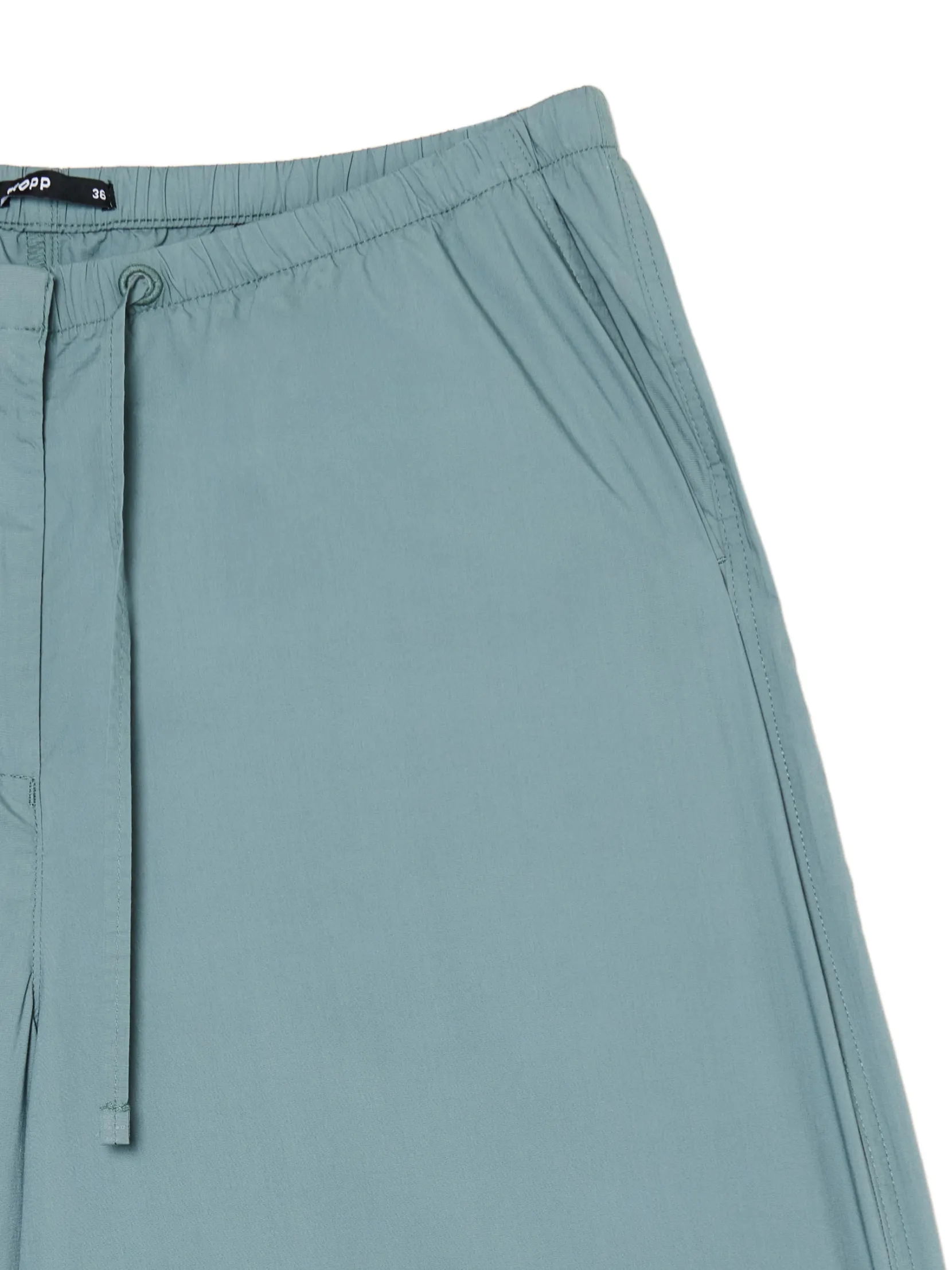 Clearance Turkusowe spodnie wide leg Spodnie