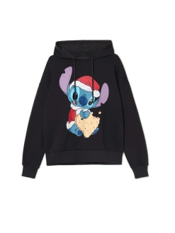 Outlet Świąteczna bluza hoodie Stitch Ubrania Świąteczne|Bluzy