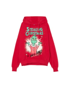 Outlet Świąteczna bluza z Grinchem Ubrania Świąteczne|Bluzy