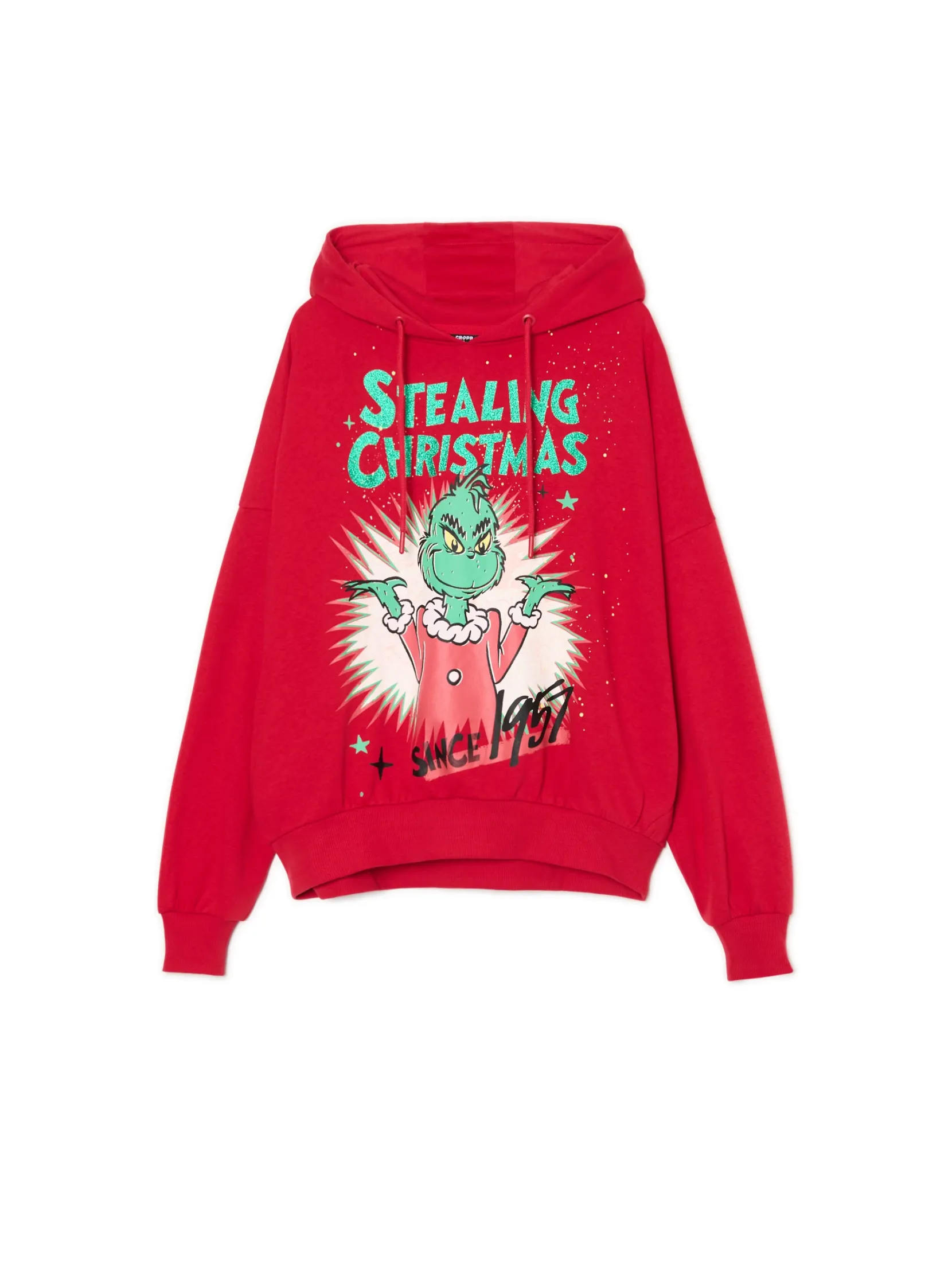 Outlet Świąteczna bluza z Grinchem Ubrania Świąteczne|Bluzy
